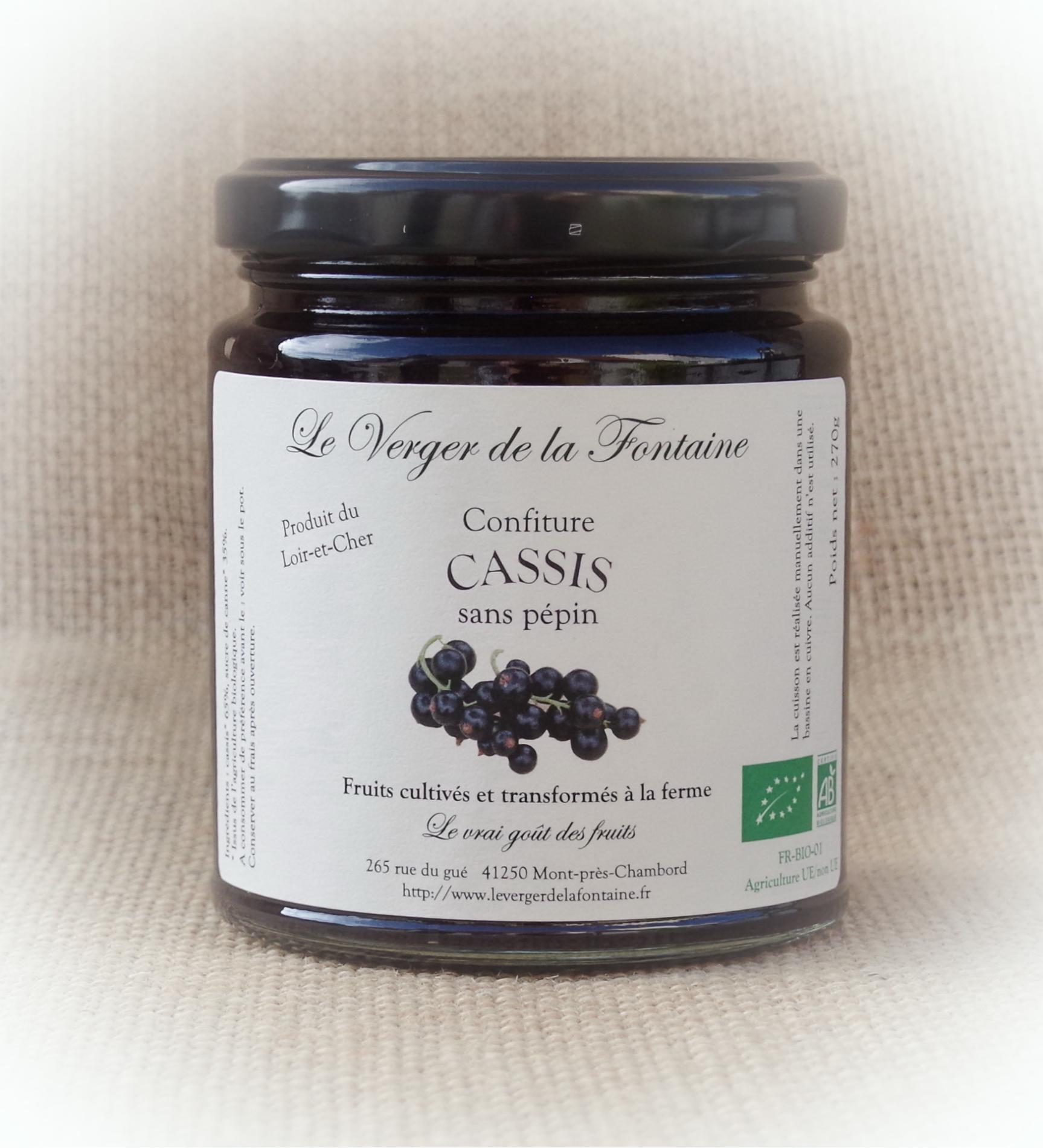 Confiture de cassis sans pépin